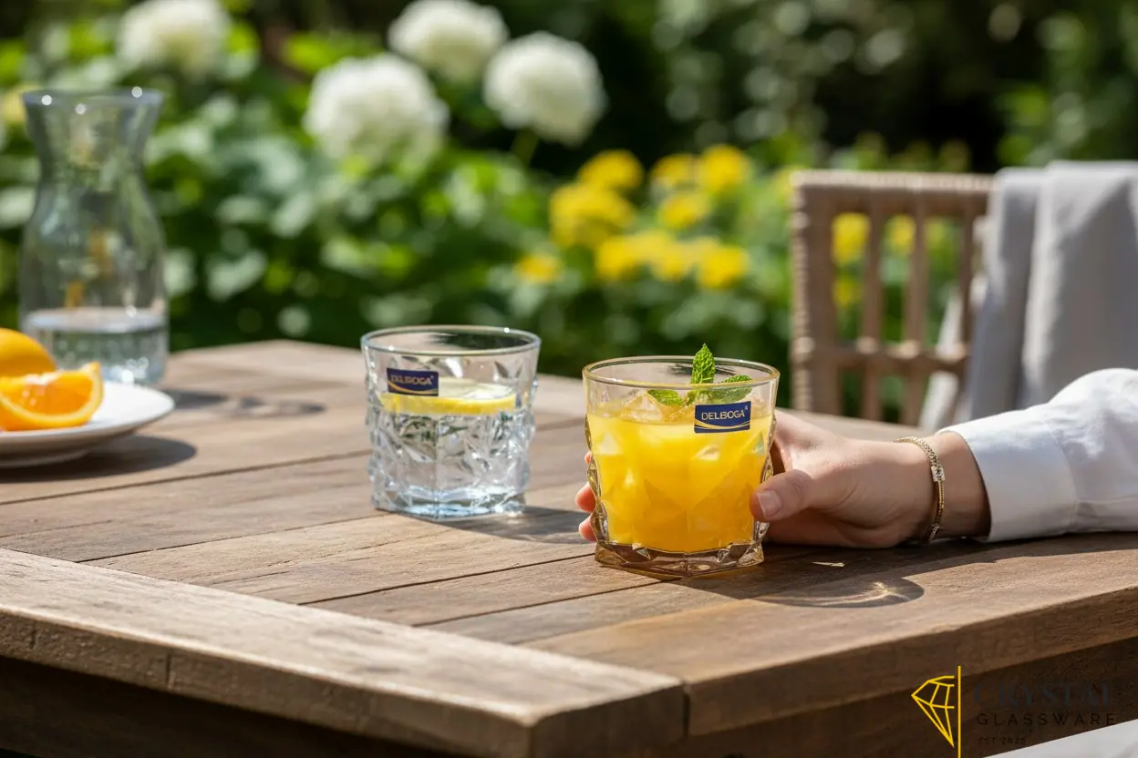 Delisoga glassware set fine-textured design